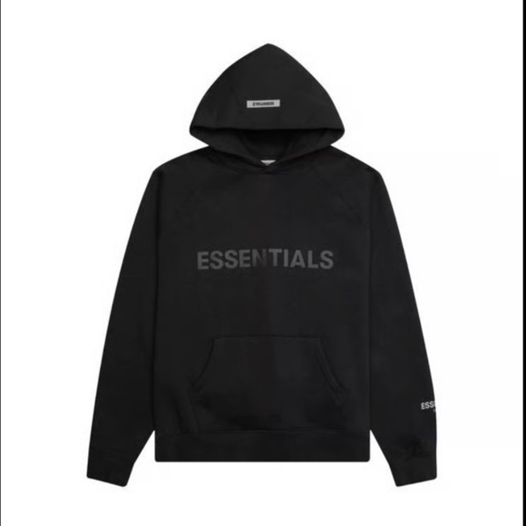 Fear of God Essentials Black Pullover Hoodie XL - Picture 1 of 7